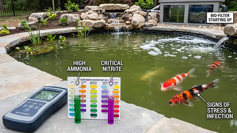 Understanding the koi pond nitrogen cycle and new pond syndrome